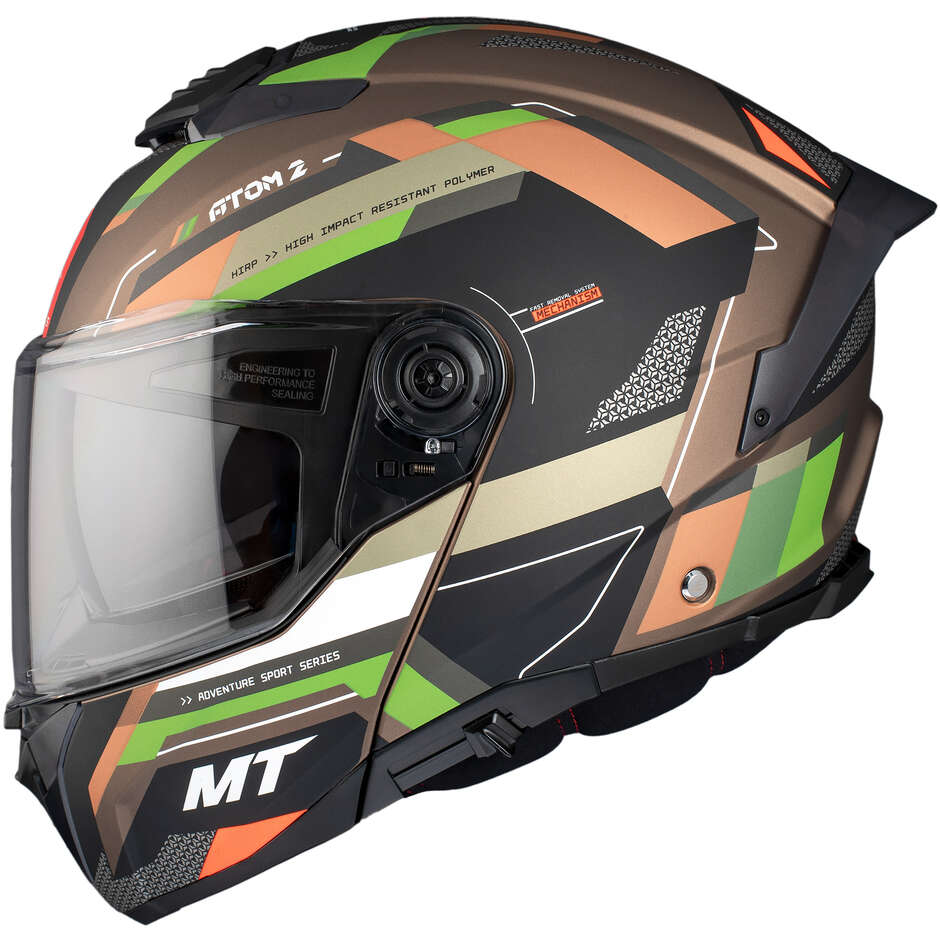 Modular Motorcycle Helmet P/J Mt Helmets ATOM 2 SV BAST A6 Matt
