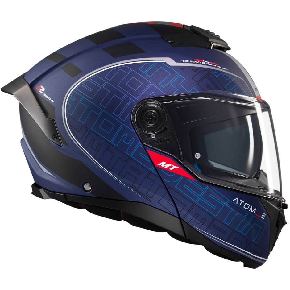 Modular Motorcycle Helmet P/J Mt Helmets ATOM 2 SV DESTINY C7 Matt