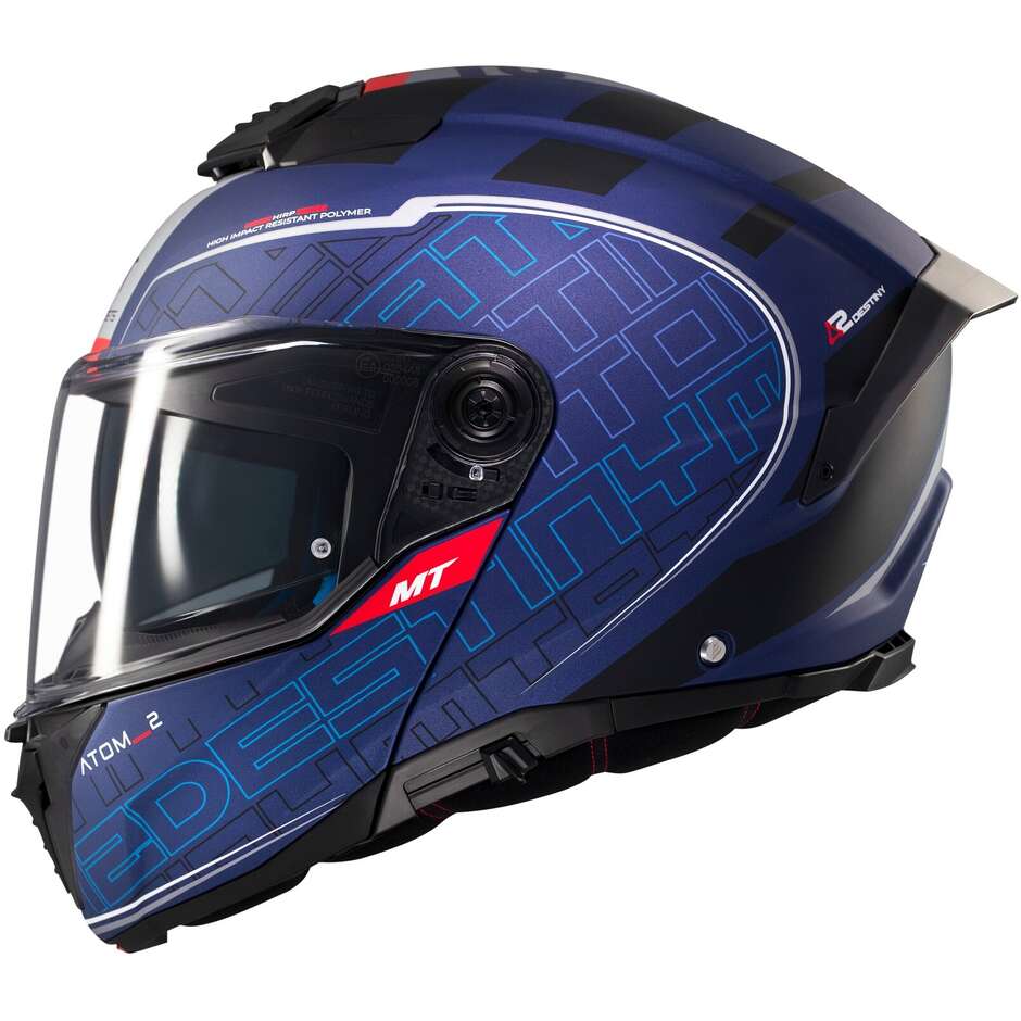 Modular Motorcycle Helmet P/J Mt Helmets ATOM 2 SV DESTINY C7 Matt