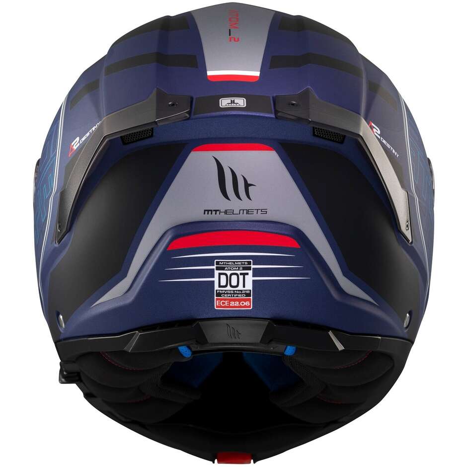 Modular Motorcycle Helmet P/J Mt Helmets ATOM 2 SV DESTINY C7 Matt
