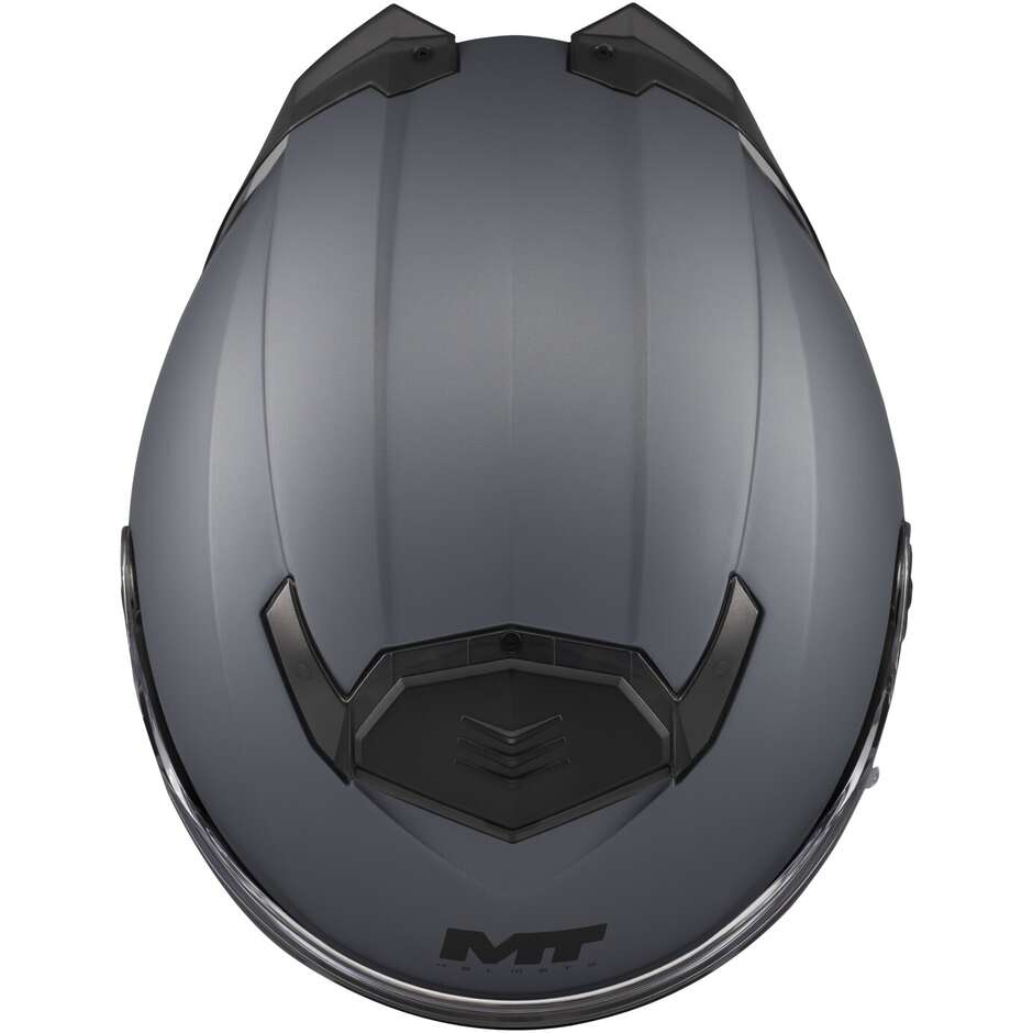 Modular Motorcycle Helmet P/J Mt Helmets ATOM 2 SV PURE A2 Matt Gray