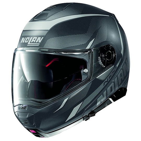 Modular Motorcycle Helmet P / J Nolan N100.5 Lumière N-Com Black 038 Black Lava Gray