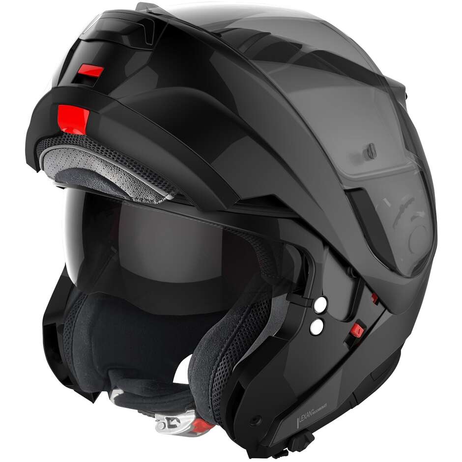 Modular Motorcycle Helmet P/J Nolan N100-6 CLASSIC N-COM 003 Glossy Black
