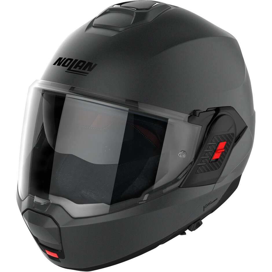 Modular Motorcycle Helmet P/J Nolan N120-1 CLASSIC N-COM 002 Vulcan Gray Matt