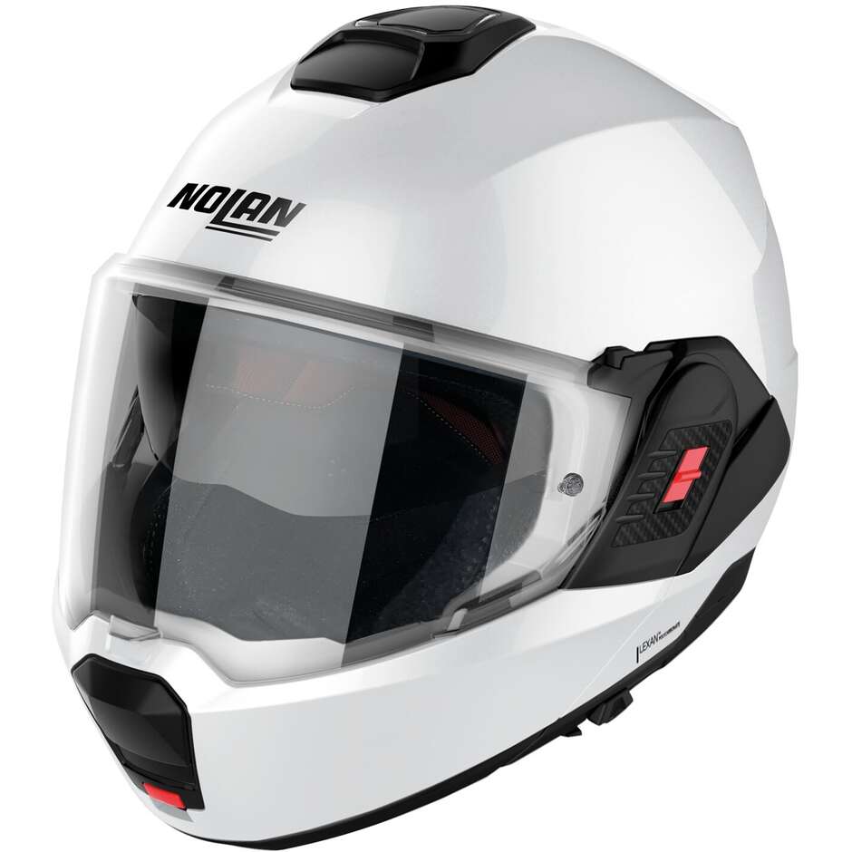 Modular Motorcycle Helmet P/J Nolan N120-1 SPECIAL N-COM 015 White