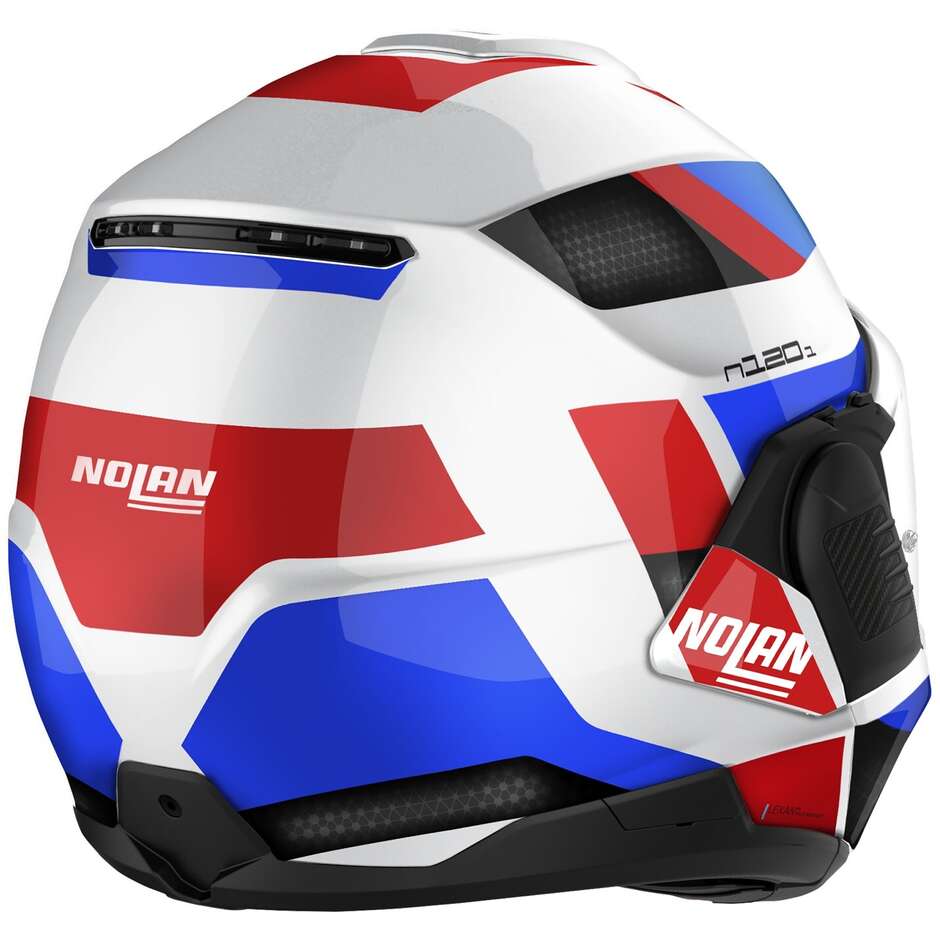 Modular Motorcycle Helmet P/J Nolan N120-1 SUBWAY N-COM 024 Blue Red Black