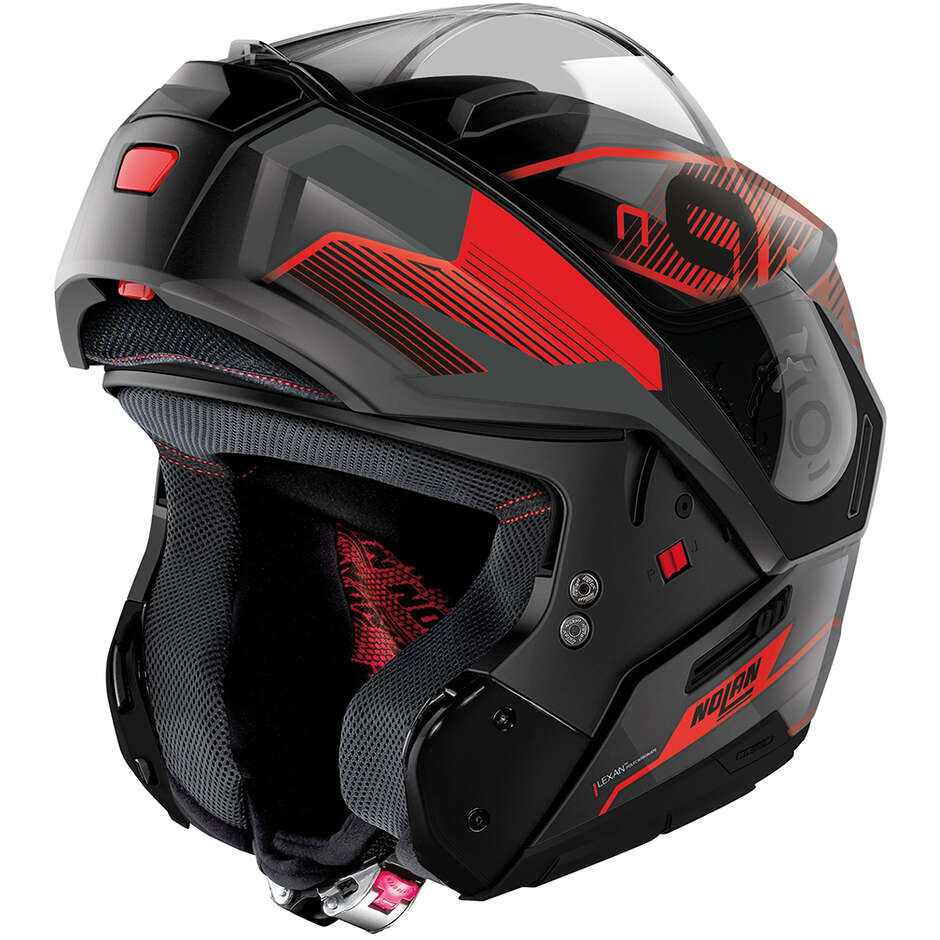 Modular Motorcycle Helmet P/J Nolan N90-3 06 COMEBACK N-CO 044 Glossy Red