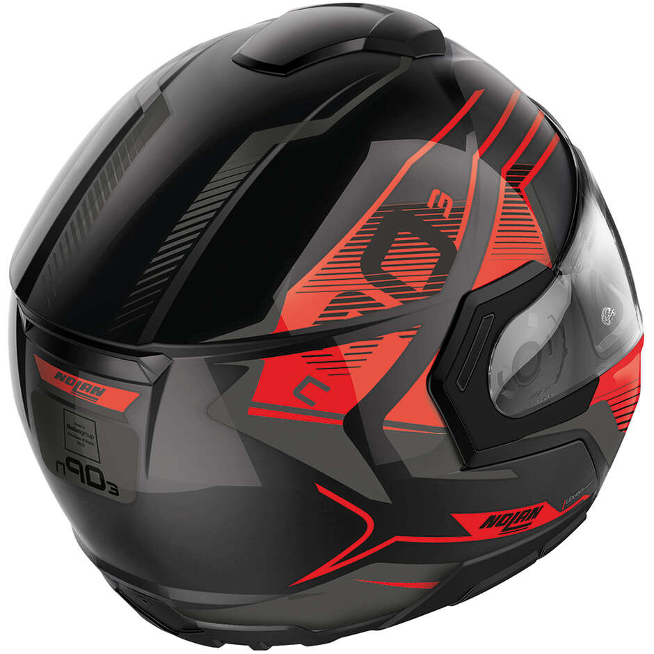 Modular Motorcycle Helmet P/J Nolan N90-3 06 COMEBACK N-CO 044 Glossy Red