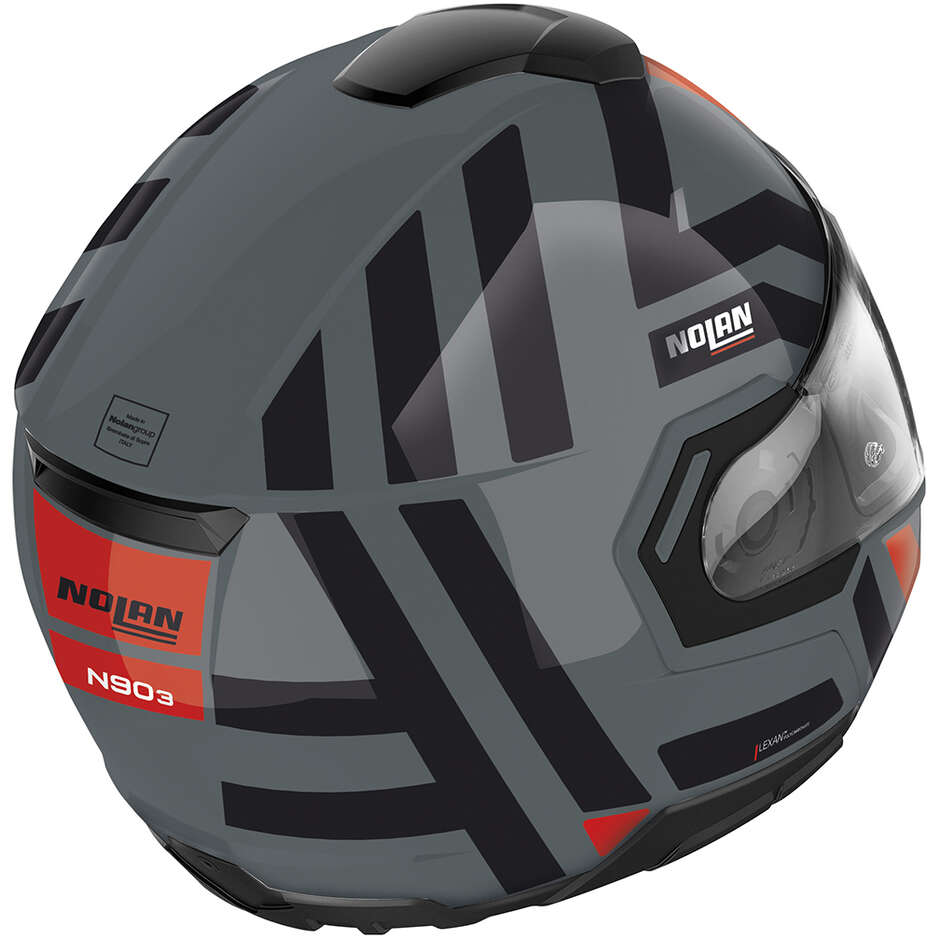 Modular Motorcycle Helmet P/J Nolan N90-3 06 LANEWAY N-COM 042 Slate Gray