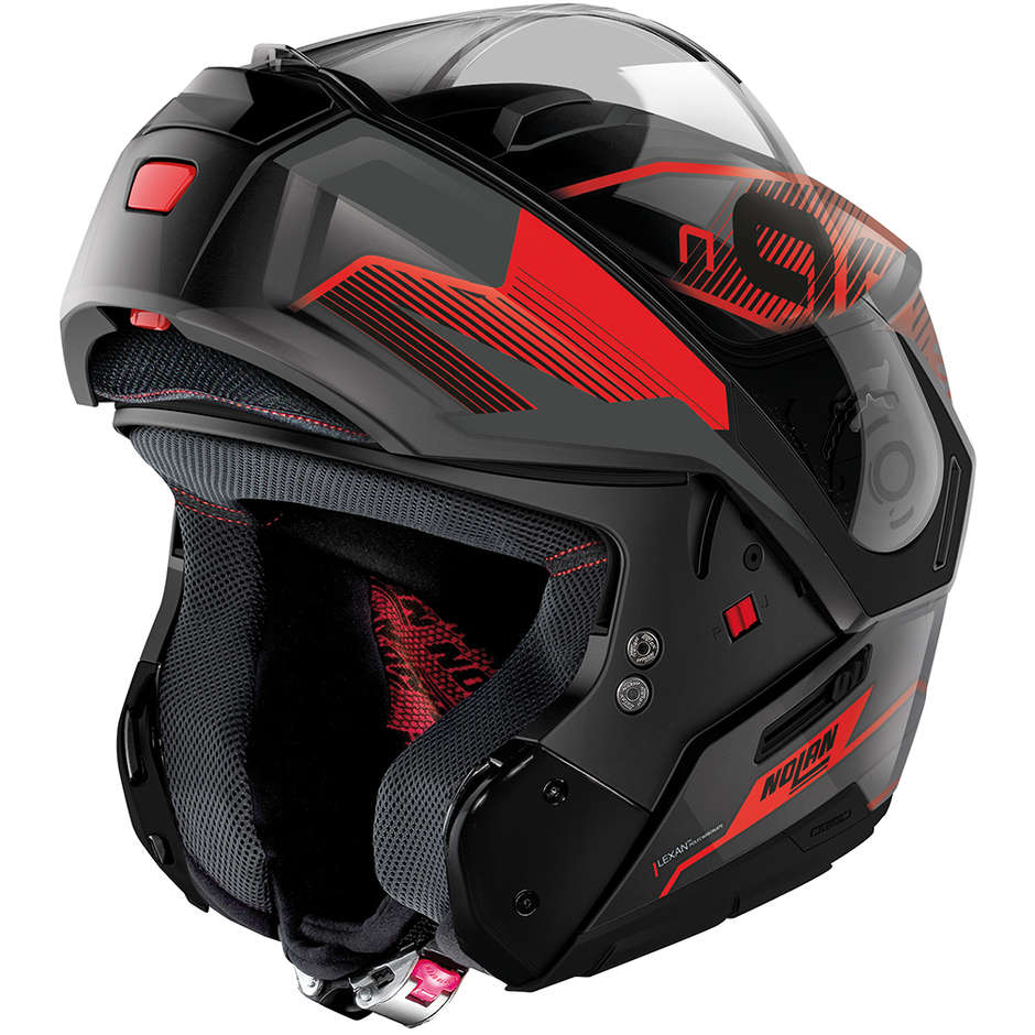 Modular Motorcycle Helmet P / J Nolan N90-3 COMEBACK N-Com 044 Black Red