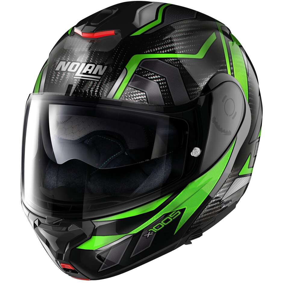 Modular Motorcycle Helmet P/J Nolan X-1005 UC SANDGLAS 051 Green