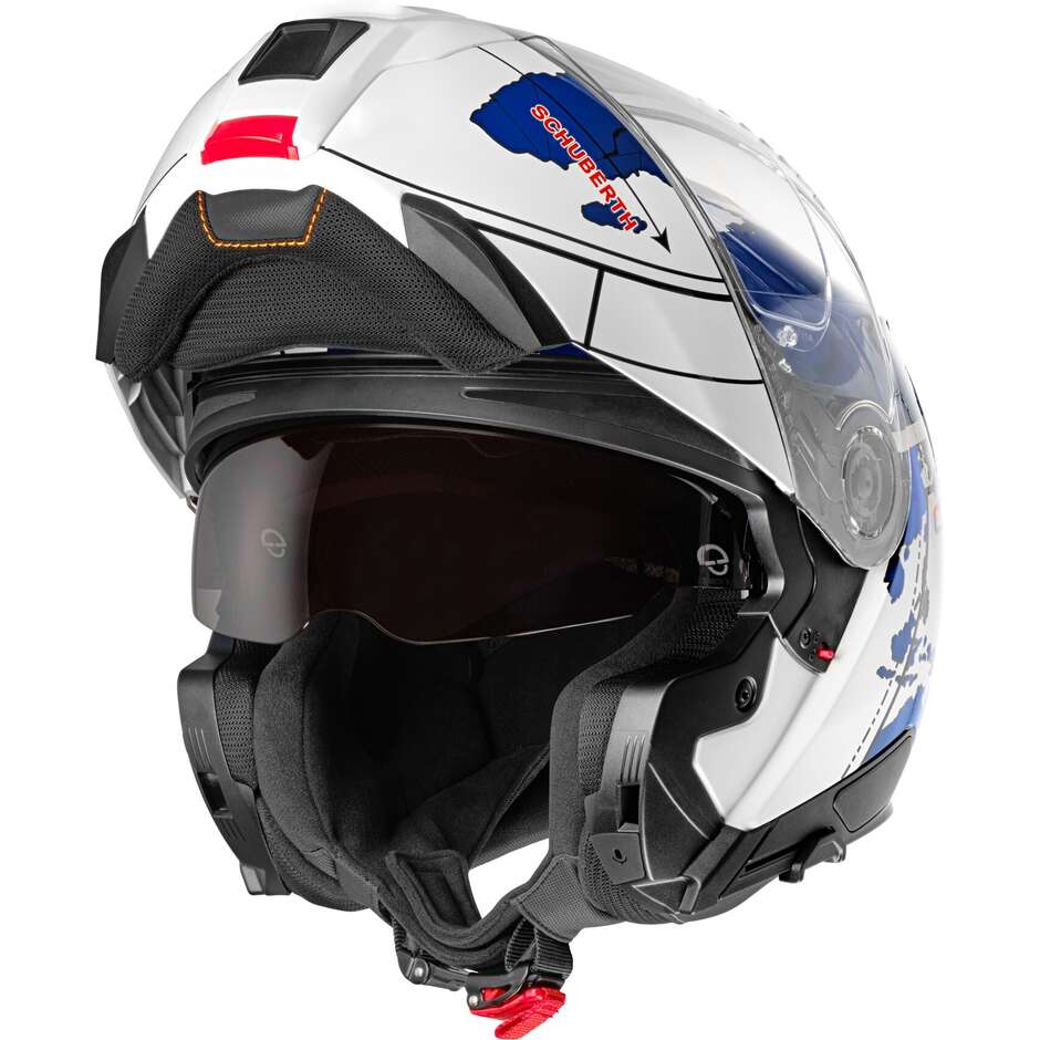 Modular Motorcycle Helmet P/J Schuberth C5 GLOBE Blue