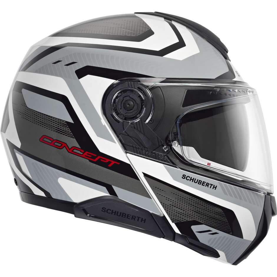Modular Motorcycle Helmet P/J Schuberth CONCEPT KINETIC Silver