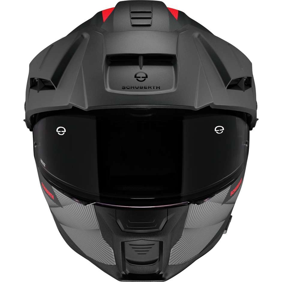Modular Motorcycle Helmet P / J Schuberth E2 DEFENDER Red