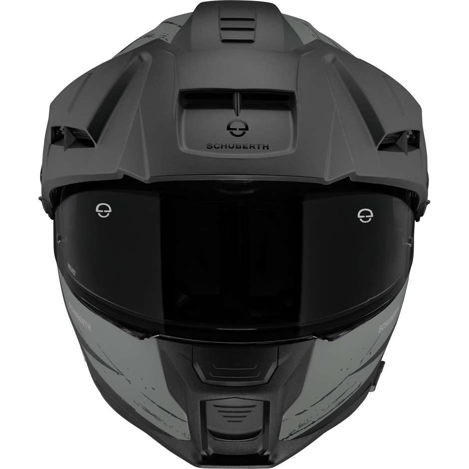 Modular Motorcycle Helmet P / J Schuberth E2 EXPLORER Green