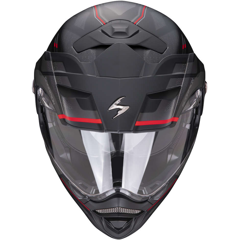 Modular Motorcycle Helmet P / J Scorpion ADX-2 CARRERA Matt Black Red