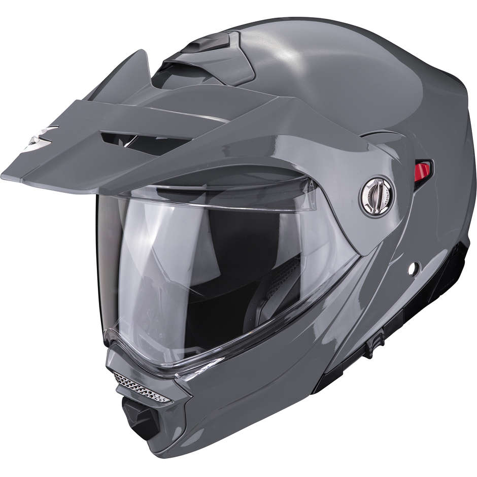Modular Motorcycle Helmet P / J Scorpion ADX-2 Solid Gray Cement