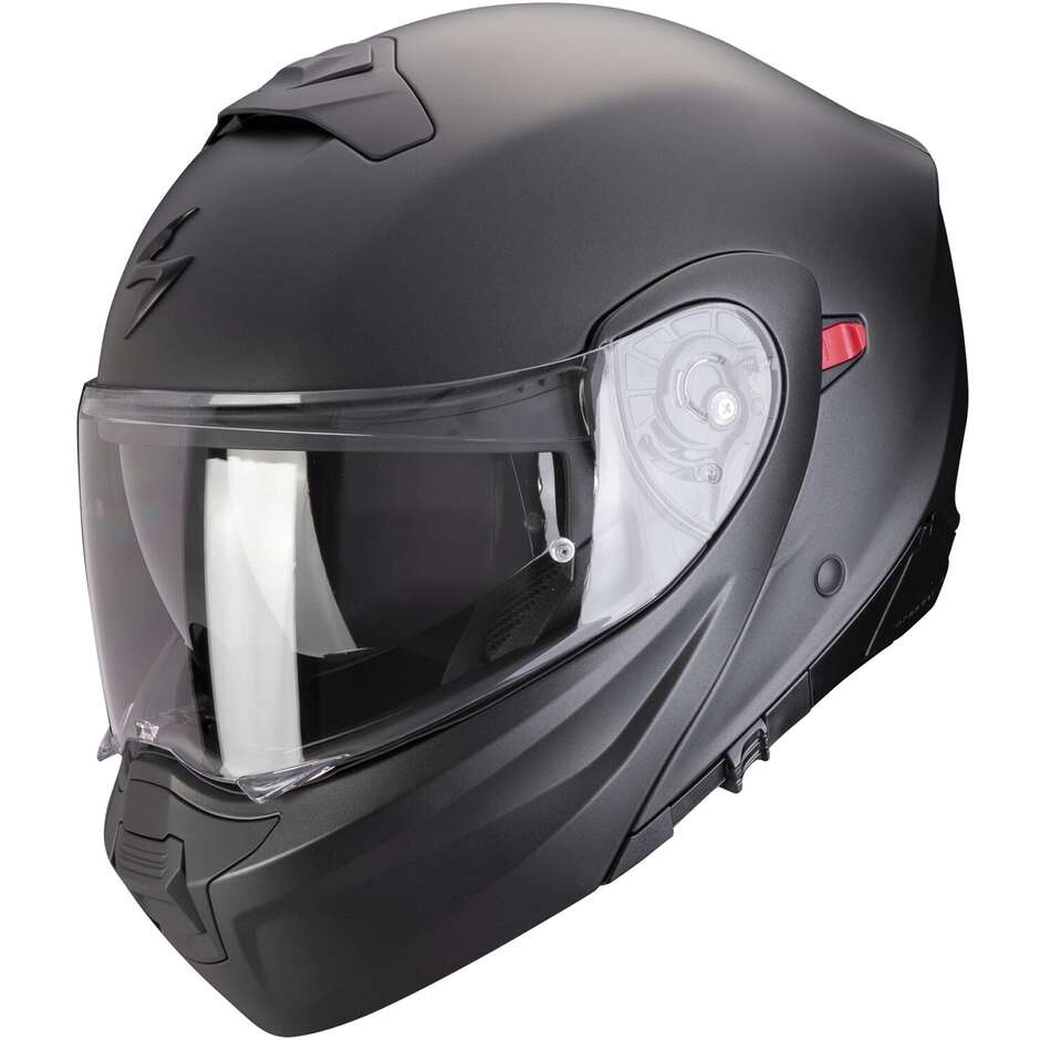 Modular Motorcycle Helmet P/J Scorpion EXO 930 EVO SOLID Matt Black