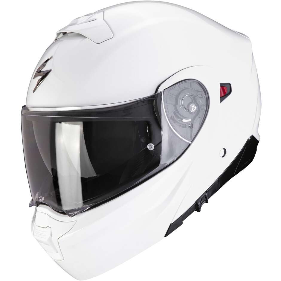 Modular Motorcycle Helmet P/J Scorpion EXO 930 EVO SOLID White