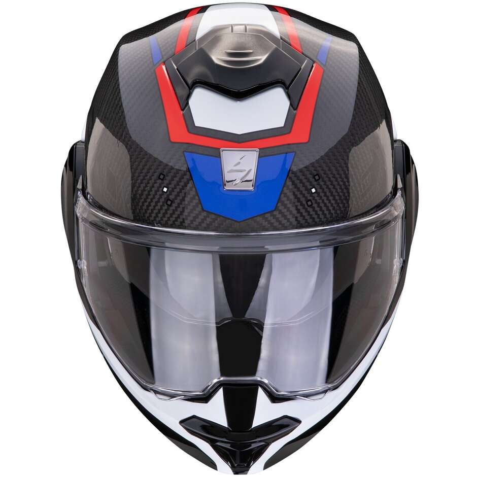 Modular Motorcycle Helmet P/J Scorpion EXO-TECH EVO CARBON ROVER Black Red Blue
