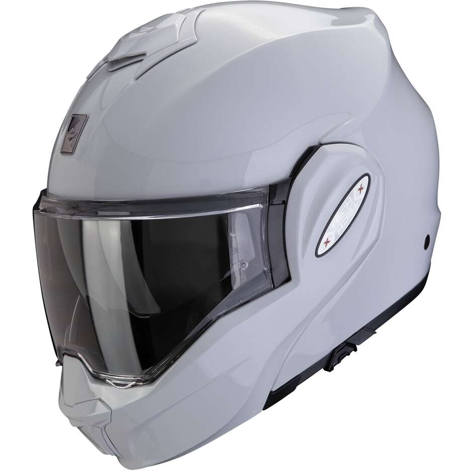 Modular Motorcycle Helmet P/J Scorpion EXO-TECH EVO PRO SOLID Light grey