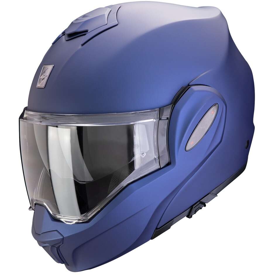 Modular Motorcycle Helmet P/J Scorpion EXO-TECH EVO PRO SOLID Matt metal blue