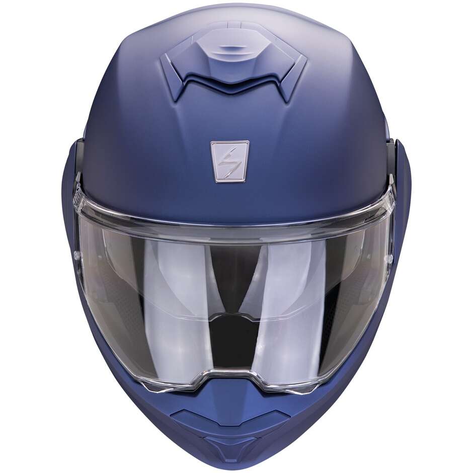 Modular Motorcycle Helmet P/J Scorpion EXO-TECH EVO PRO SOLID Matt metal blue