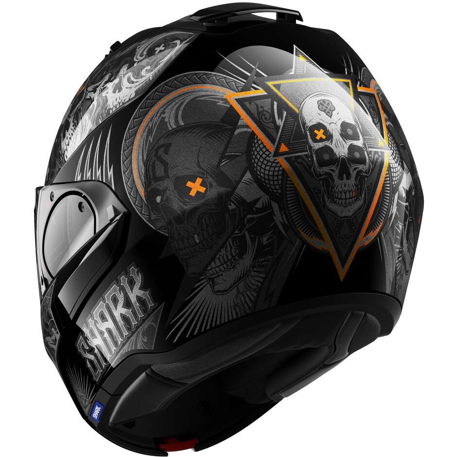 Modular Motorcycle Helmet P / J Shark EVO ES K-ROZEN Black Anthracite Orange