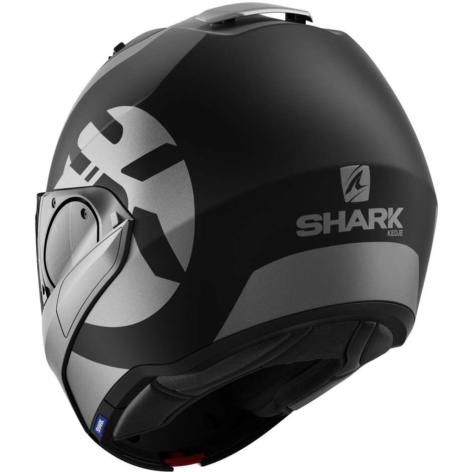 Modular Motorcycle Helmet P / J Shark EVO ES KEDJE Matt Black Anthracite Black