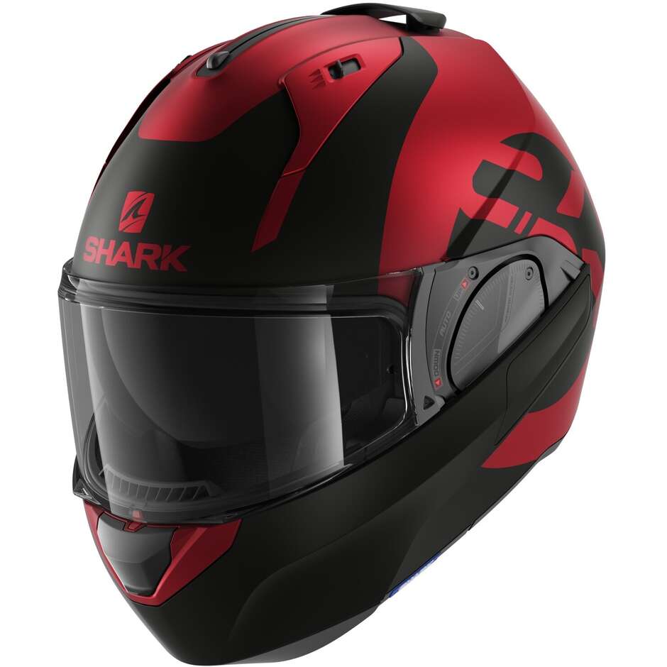 Modular Motorcycle Helmet P / J Shark EVO ES KEDJE Matt Red Black Red