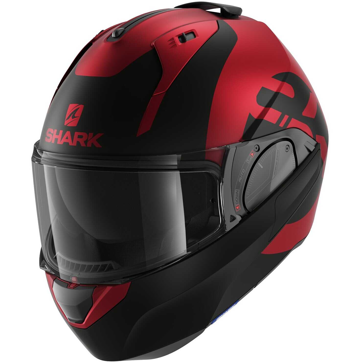 Shark シャーク システムヘルメット Evo ES レッドブラック Modular Motorcycle Helmet P / J Shark EVO ES KEDJE Matt Red Black
