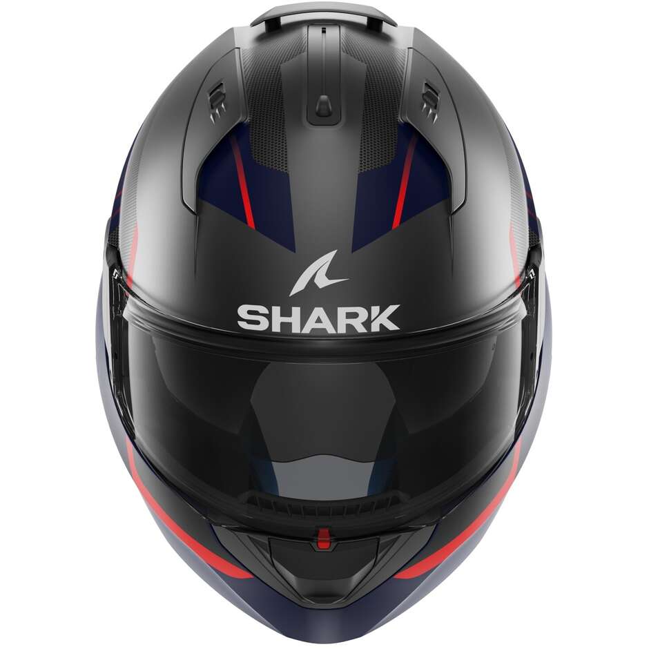Modular Motorcycle Helmet P / J Shark EVO ES KRYD Matt Anthracite Blue Red