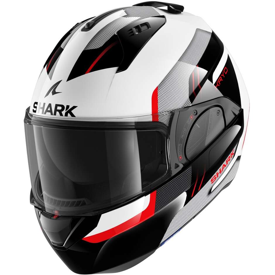Modular Motorcycle Helmet P / J Shark EVO ES KRYD White Black Red