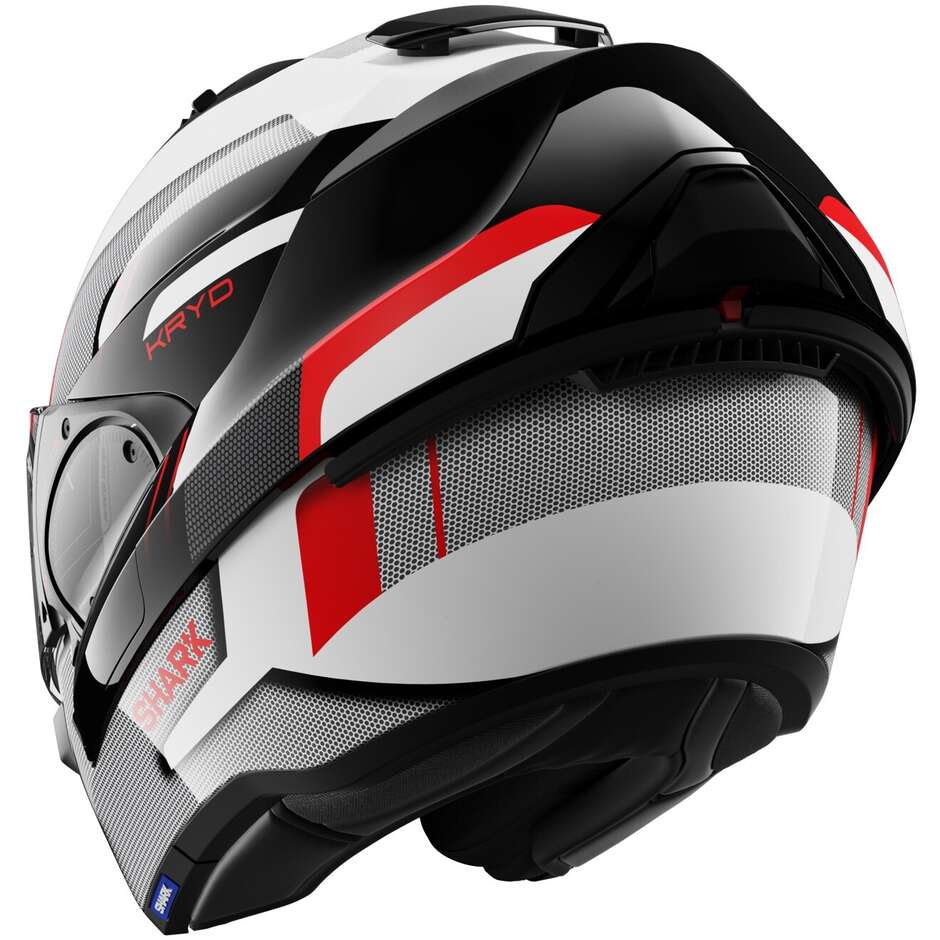 Modular Motorcycle Helmet P / J Shark EVO ES KRYD White Black Red