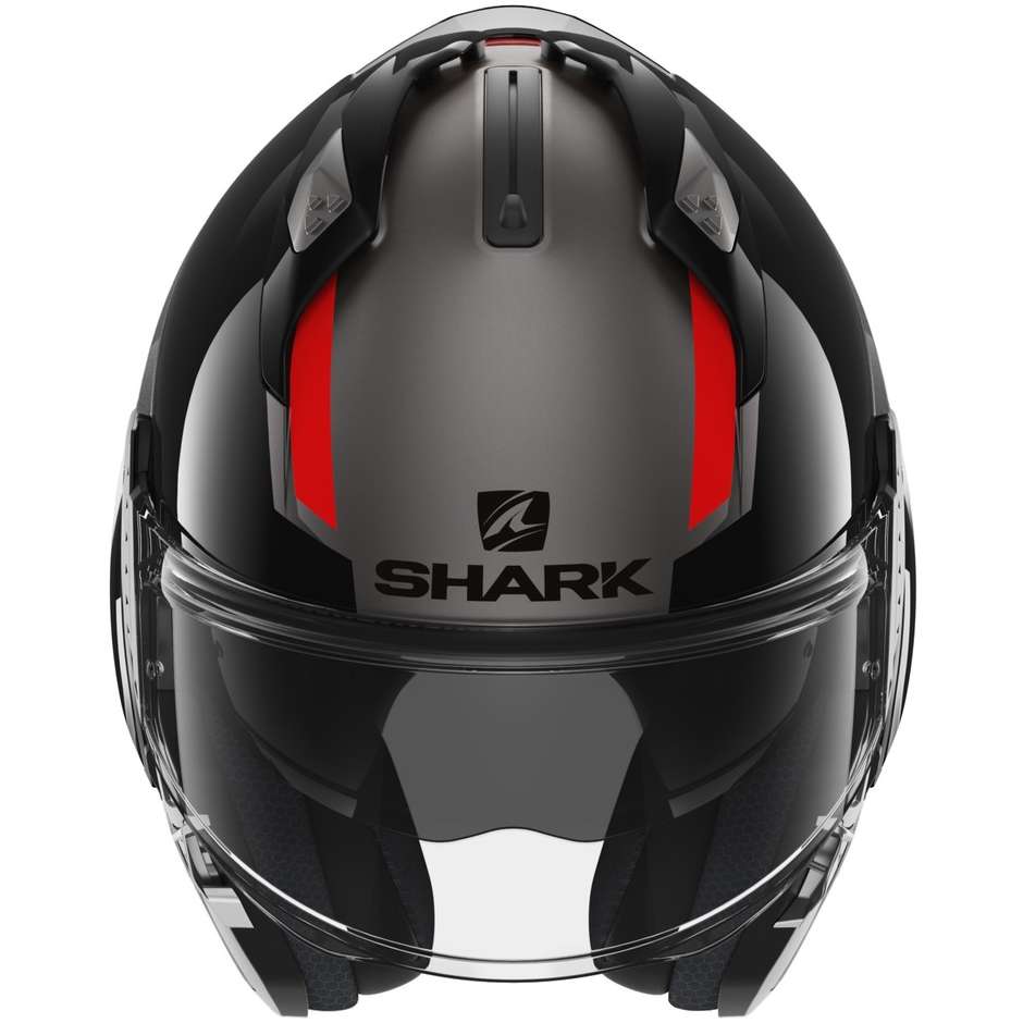 Modular Motorcycle Helmet P / J Shark EVO GT SEAN Anthracite Black Red