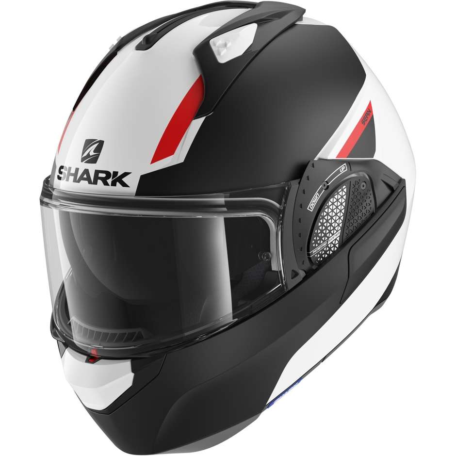 Modular Motorcycle Helmet P / J Shark EVO GT SEAN White Black Red