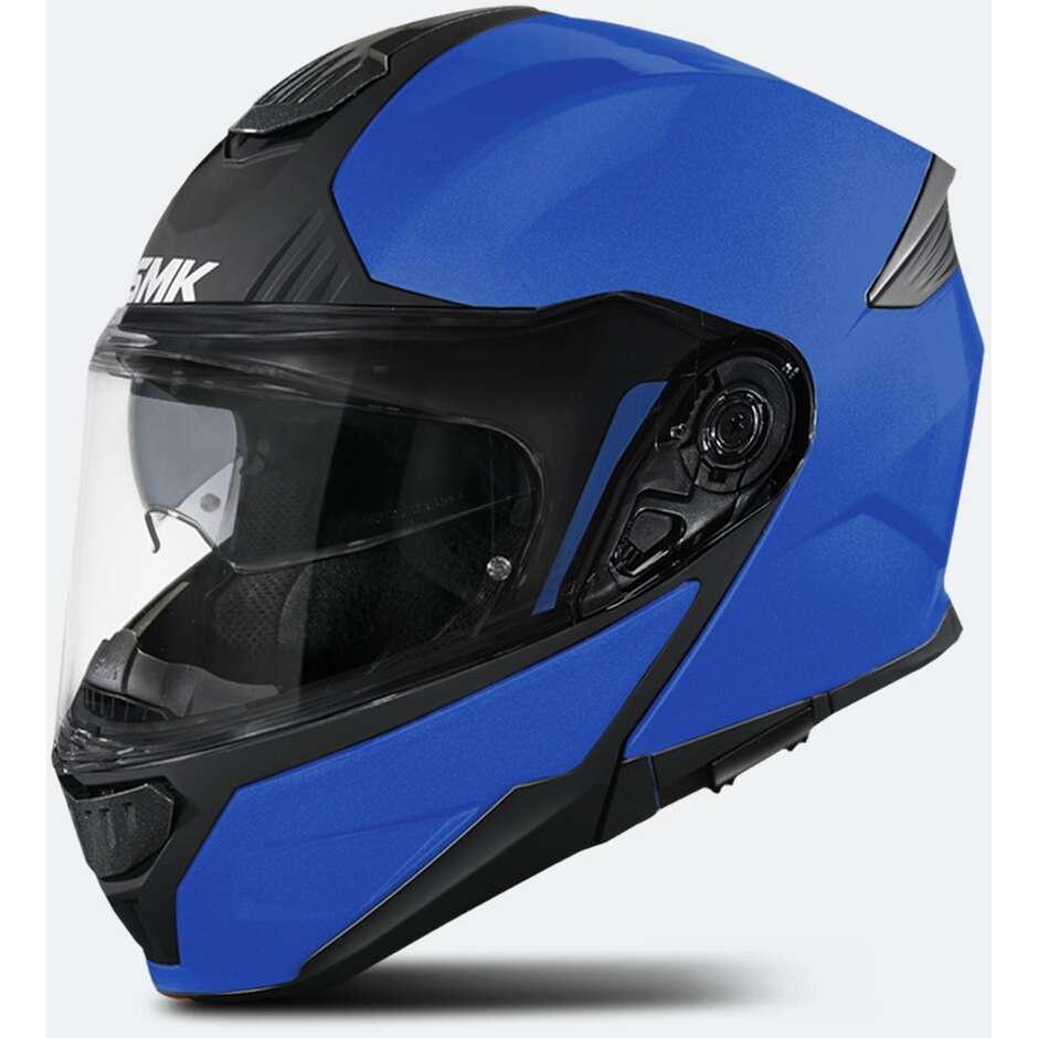 Modular Motorcycle Helmet P/J SMK Gullwing Solid MA500 Blue