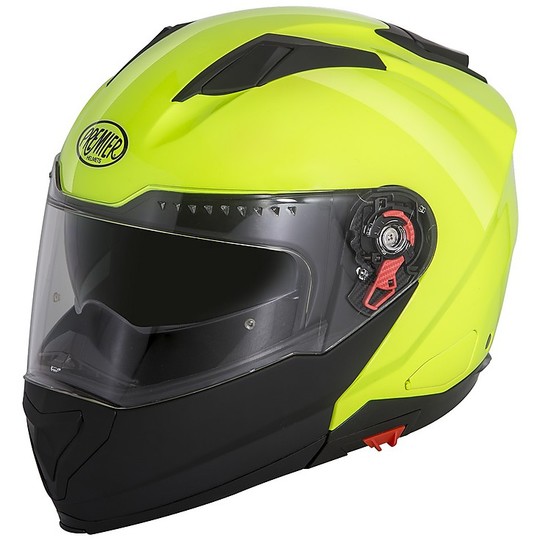 Modular Motorcycle Helmet Premier DELTA FLUO Fluo Yellow Black