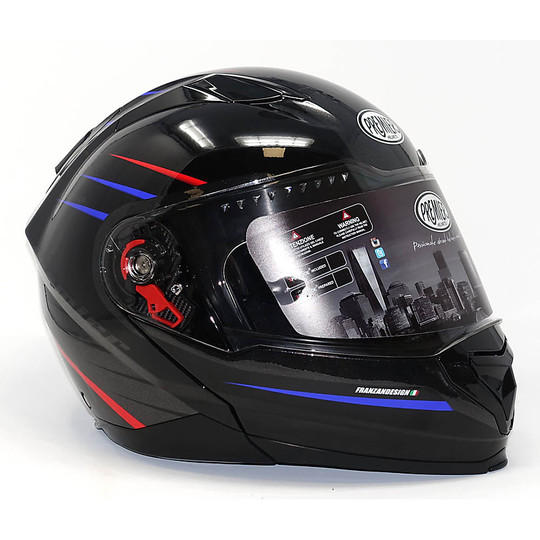 Modular Motorcycle Helmet Premier DELTA M 9 Red Blue