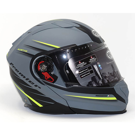 Modular Motorcycle Helmet Premier DELTA M Gray BM Matt