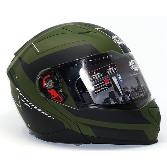 Modular Motorcycle Helmet Premier DELTA RG Green