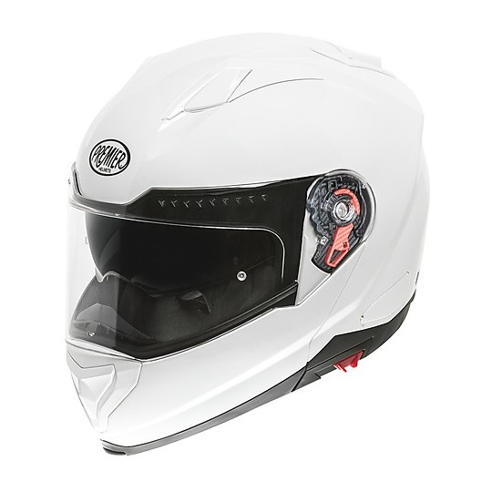 Modular Motorcycle Helmet Premier DELTA U8 Glossy White