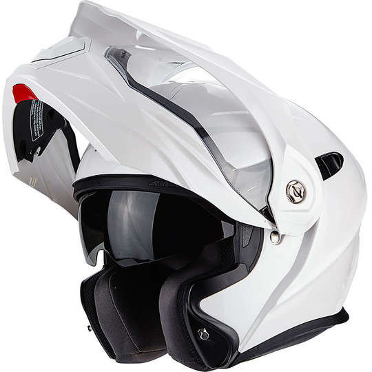 Modular Motorcycle Helmet Scorpion ADX-1 Solid White Pearl