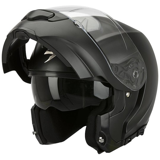 Modular Motorcycle Helmet Scorpion Exo-3000 Air Solid Black Opaque