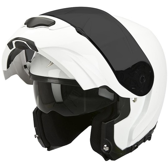 Modular Motorcycle Helmet Scorpion Exo-3000 Air Solid White Pearl