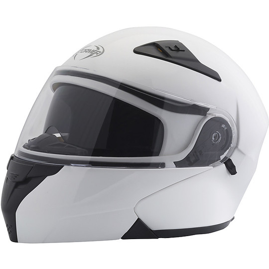 Modular Motorcycle Helmet Stormer TURN Uni White