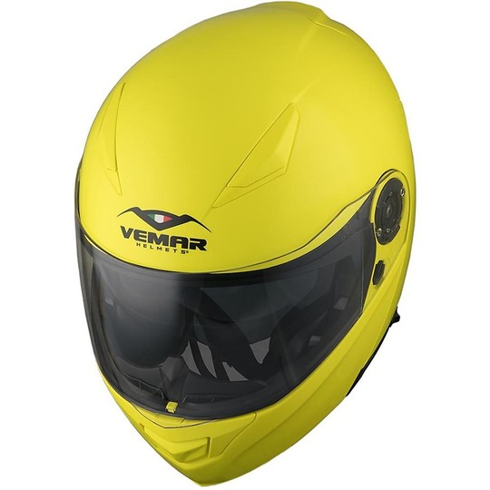 Modular Motorcycle Helmet Vemar NASHI Fluo Yellow