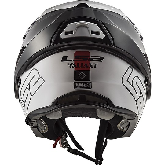Modular Motorcycle Helmet With LS2 FF399 Valiant PROX Folding Divider Red White