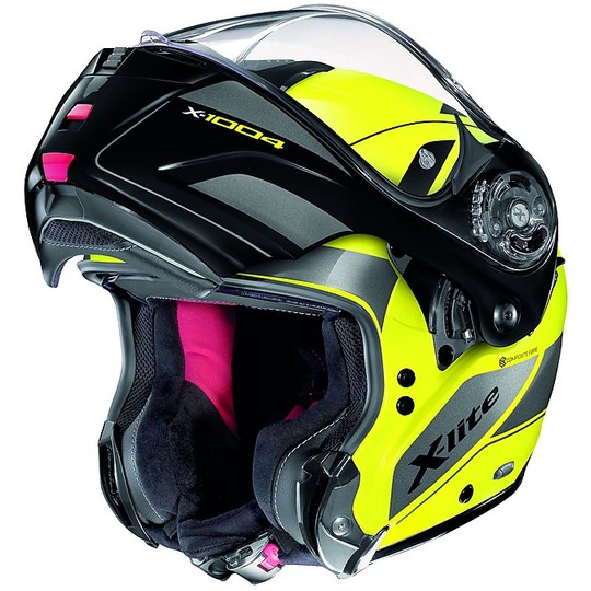 Modular Motorcycle Helmet X-Lite X-1004 CHARISMATIC N-Com 022 Yellow Led