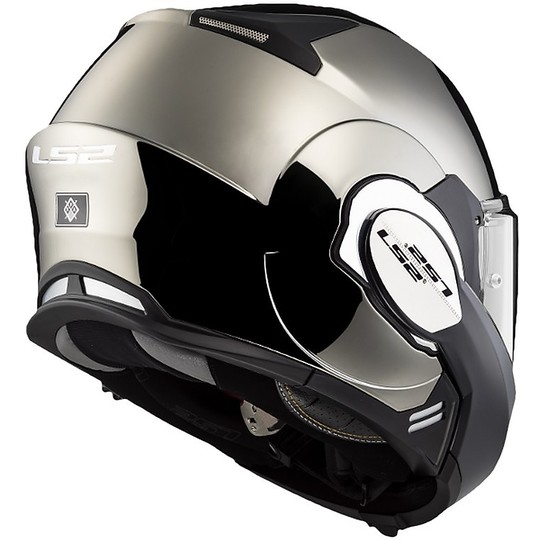 Modular Motorcycle Helmets with LS2 FF399 VALIANT Chromed Trolley